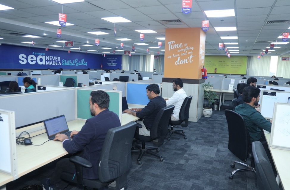 ReachIQ engineering floor with team at desks